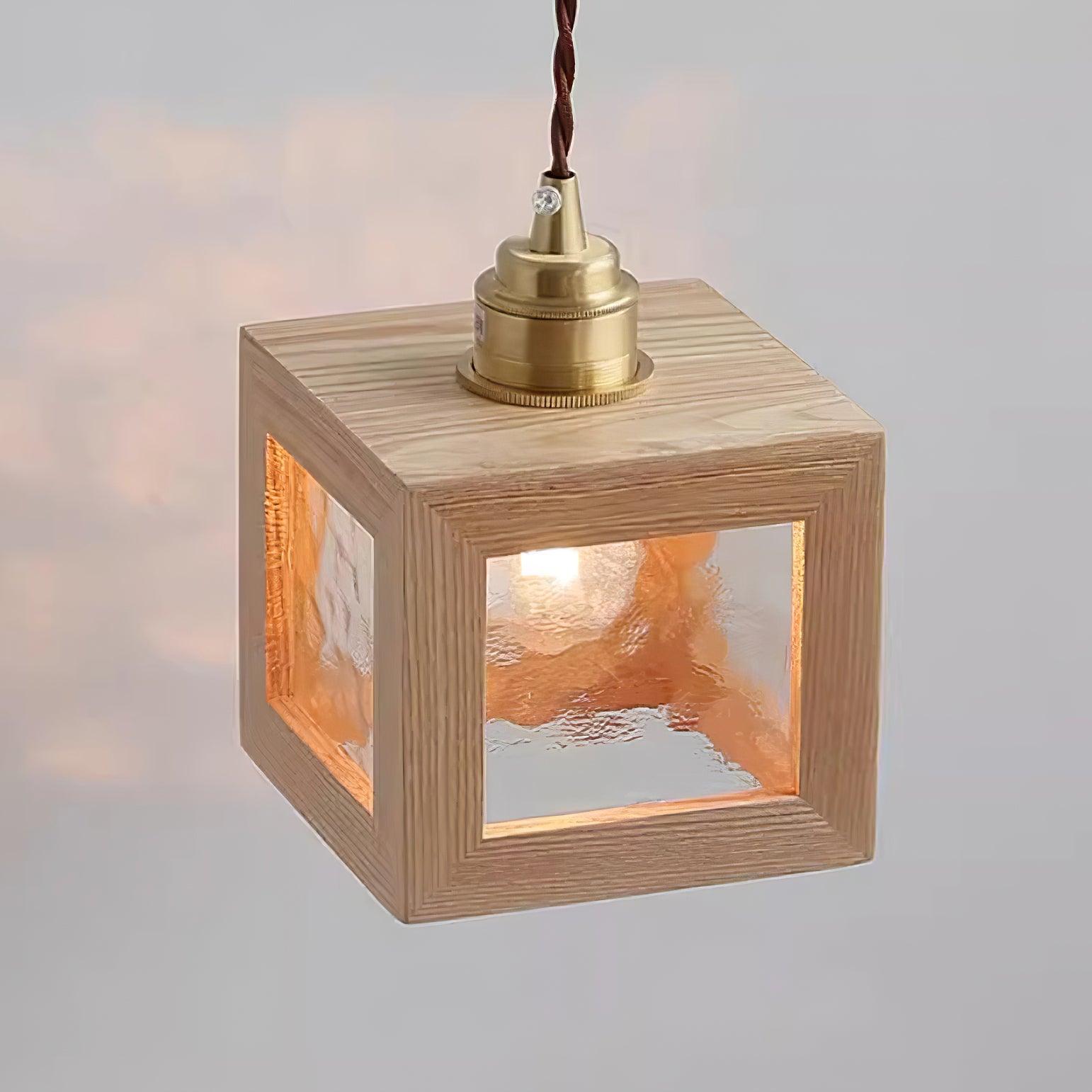 Matilda Wall Lamp Wood Cube - Letslighting