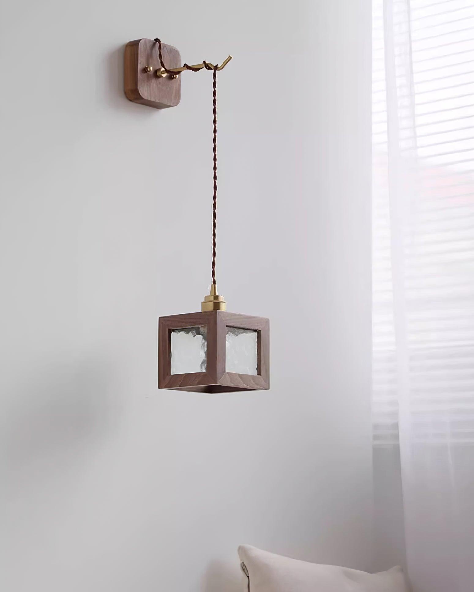 Matilda Wall Lamp Wood Cube - Letslighting