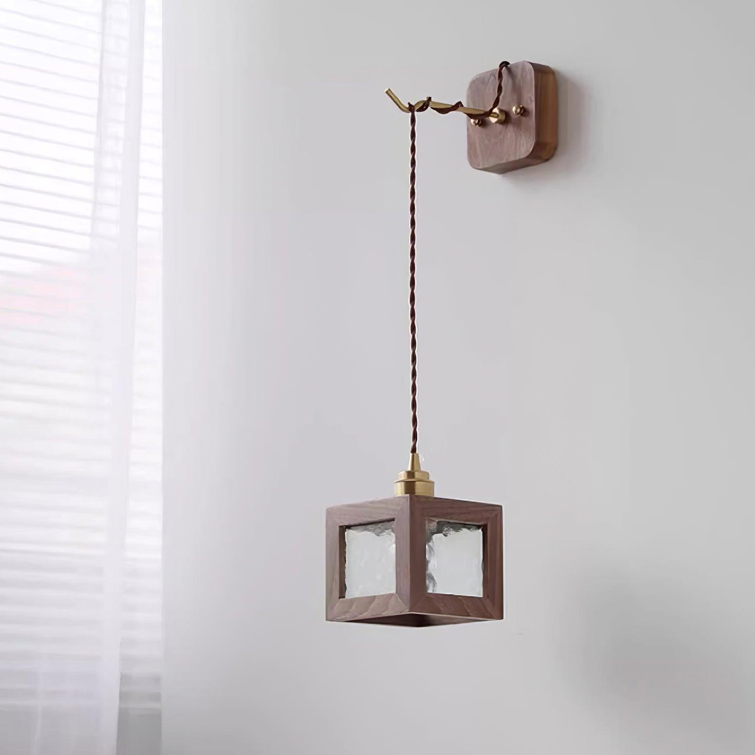 Matilda Wall Lamp Wood Cube - Letslighting