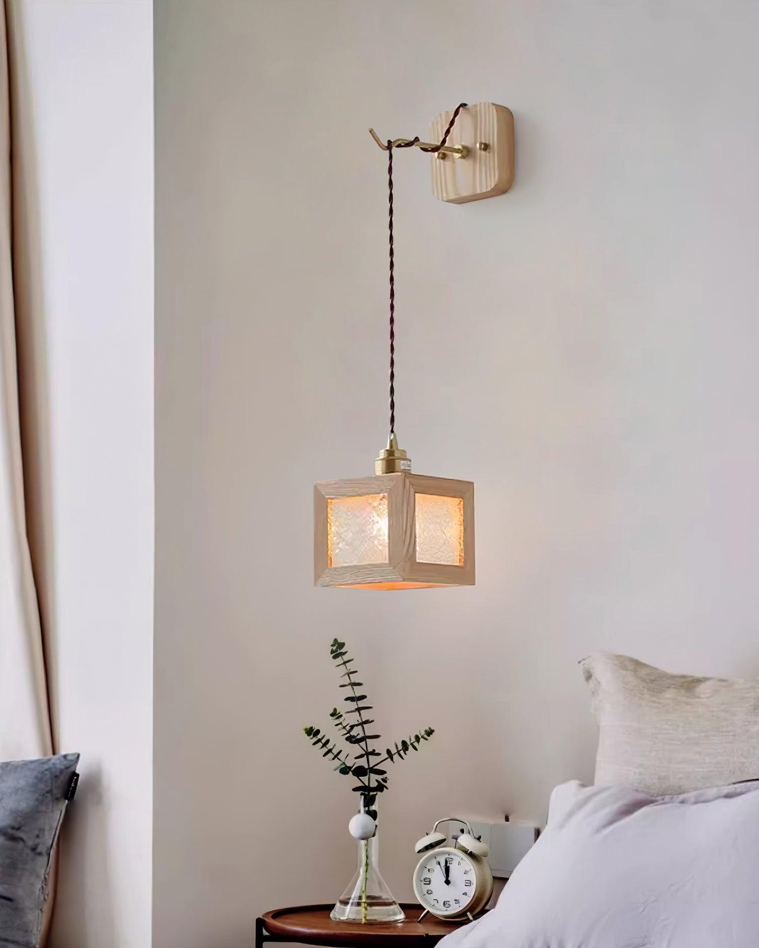 Matilda Wall Lamp Wood Cube - Letslighting