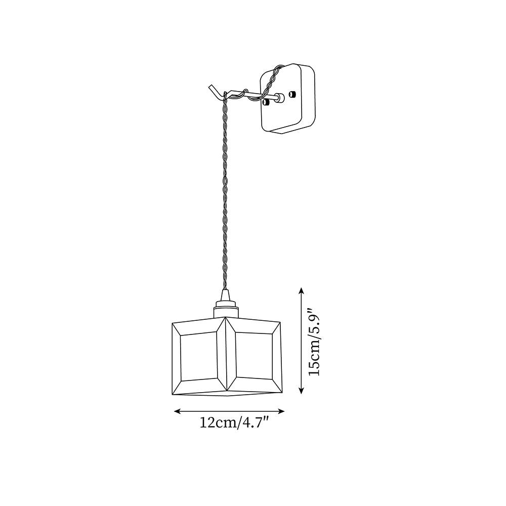 Matilda Wall Lamp Wood Cube - Letslighting