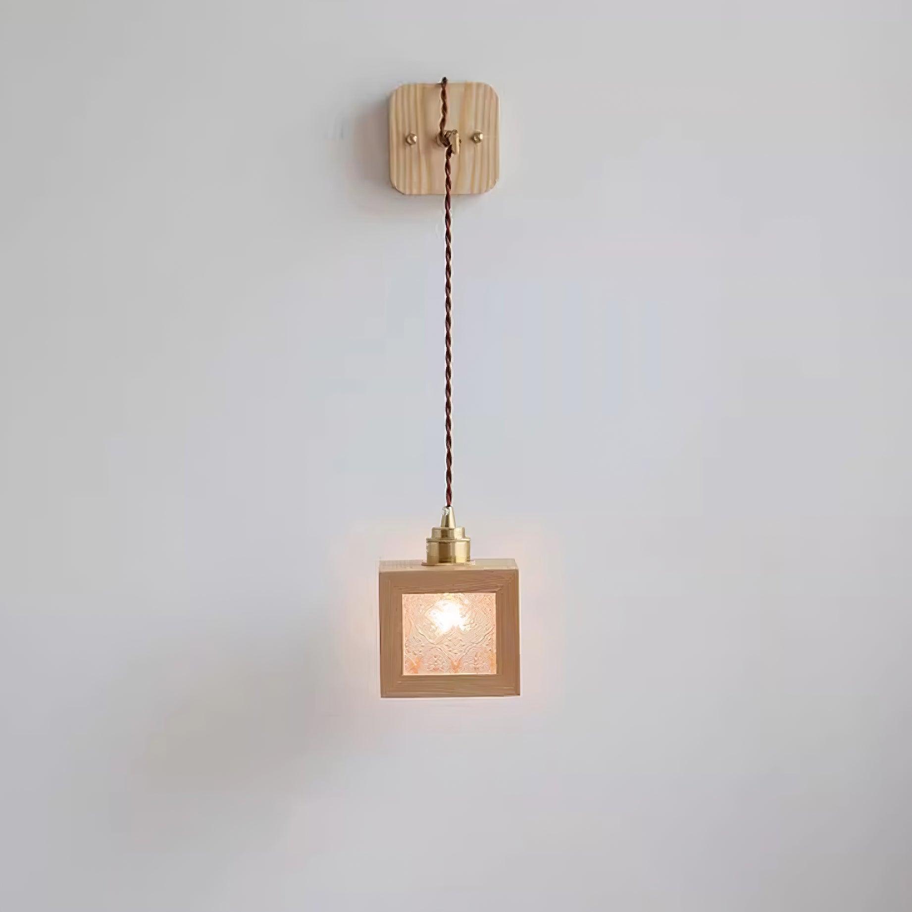 Matilda Wall Lamp Wood Cube - Letslighting