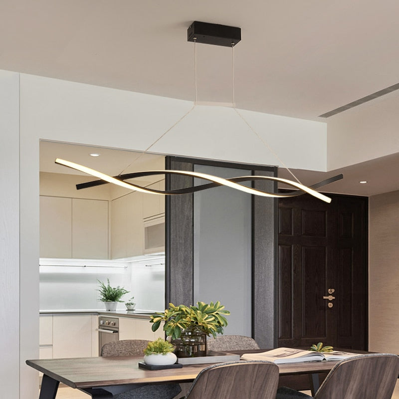 Arisha Luminaires Suspension Linéaire LED Salon Salle à manger - Neutralighting