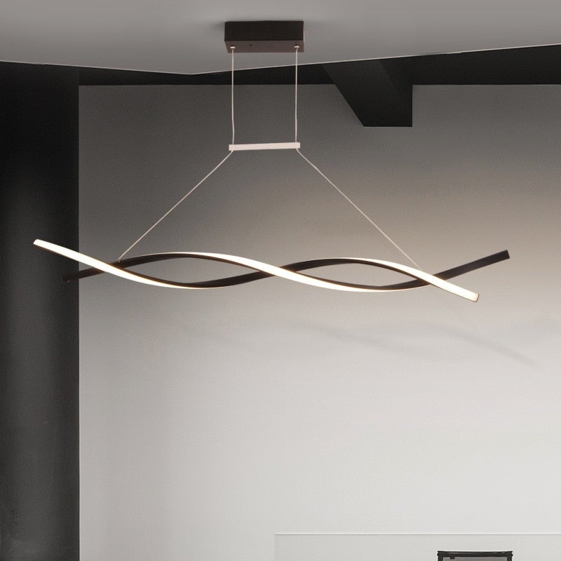 Arisha Luminaires Suspension Linéaire LED Salon Salle à manger - Neutralighting