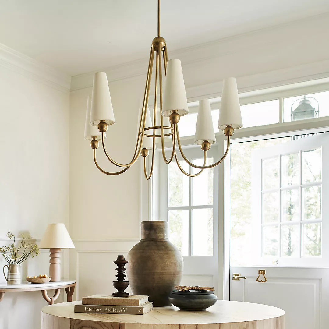 Calire Lustre Métal Tissu Industriel Vintage - Neutralighting
