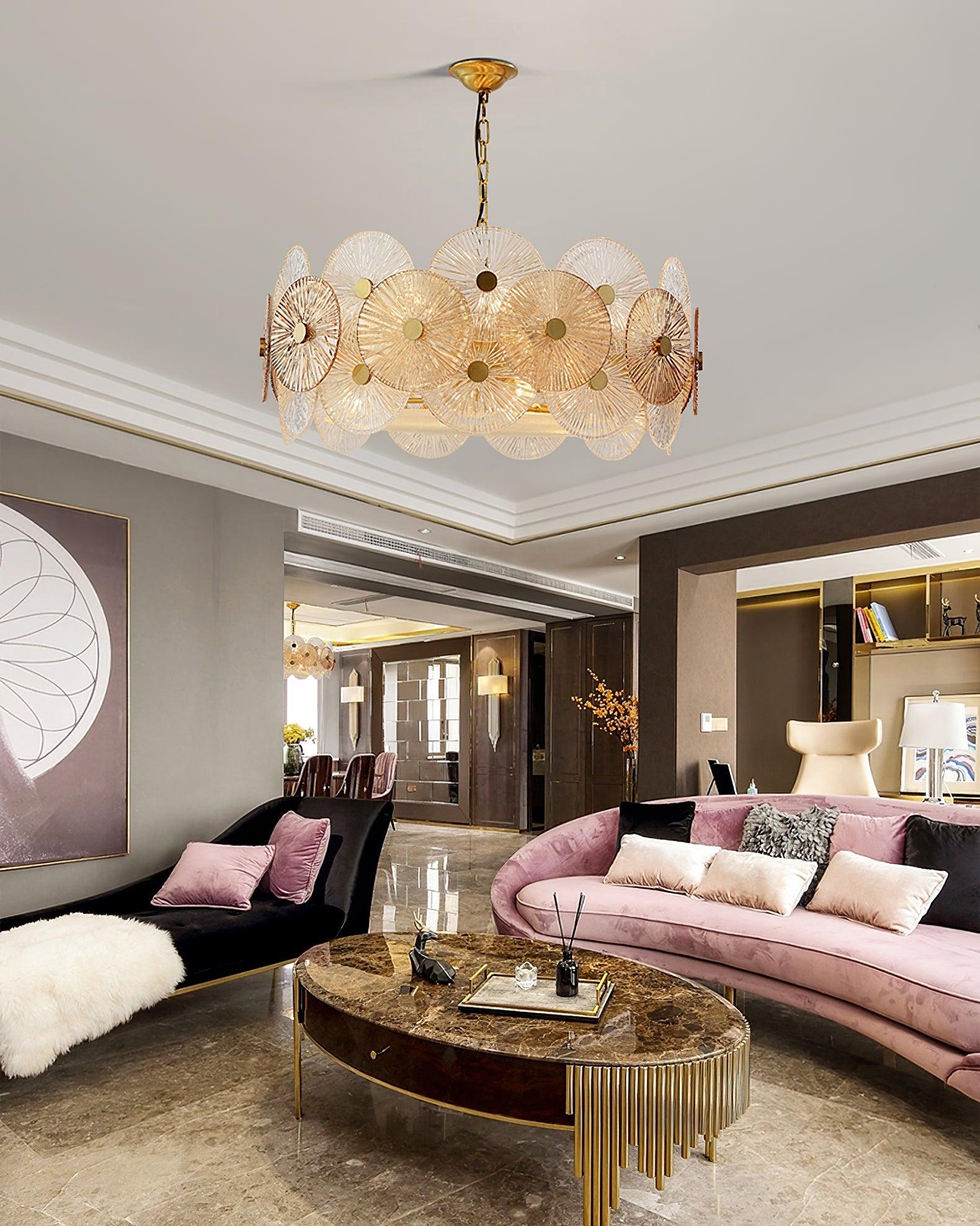 Aurelia Glass Chandelier Light - Letslighting