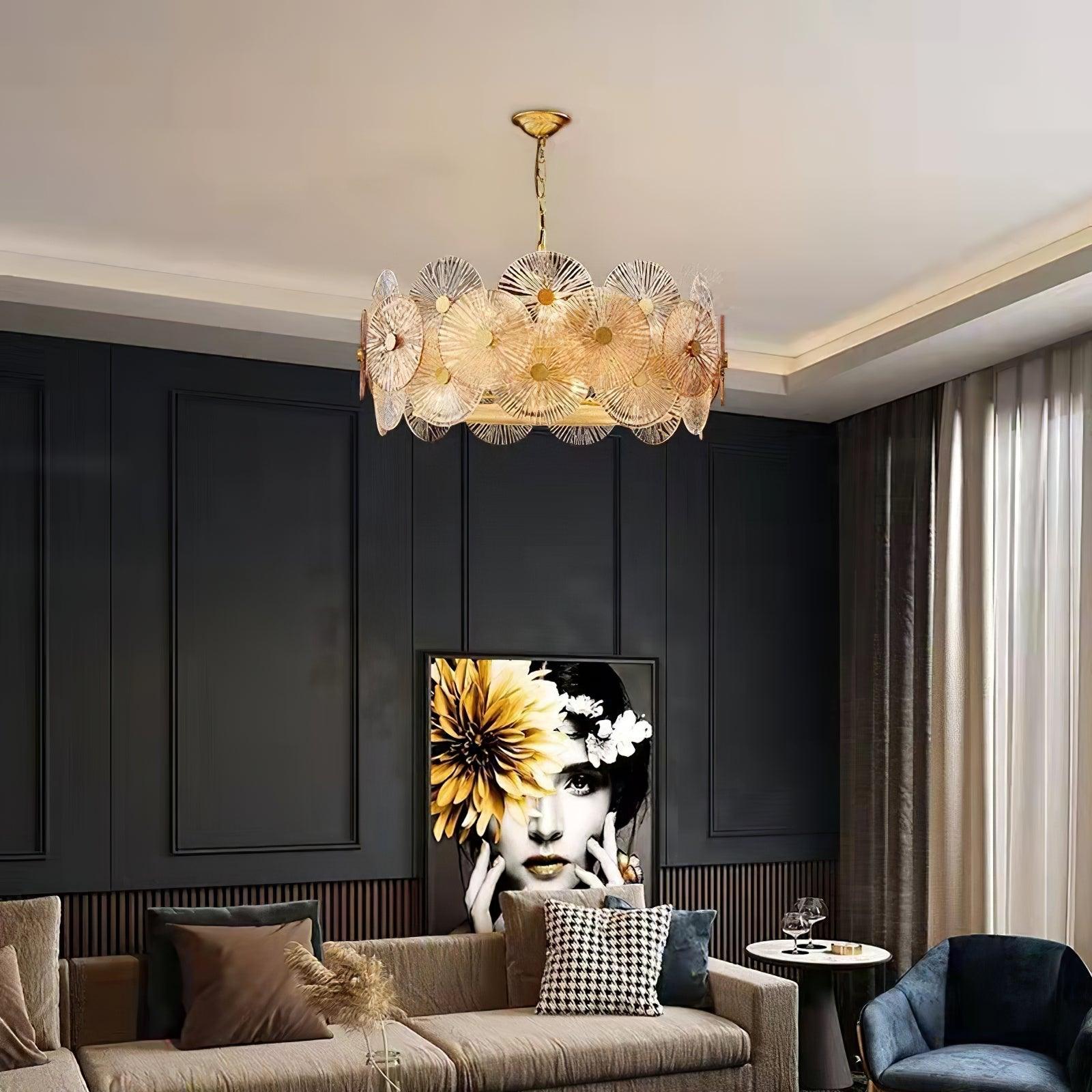 Aurelia Glass Chandelier Light - Letslighting