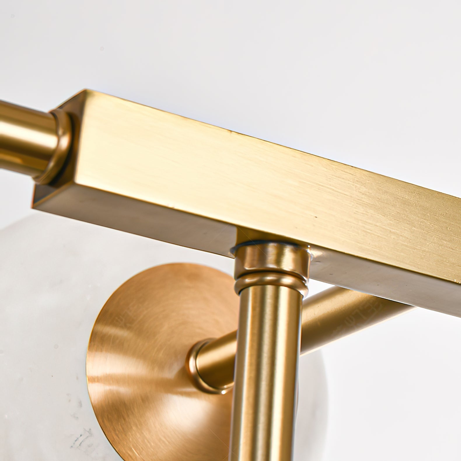 Zovenel Premium Nordic Brass Alabaster Chandelier - Lamp Copper