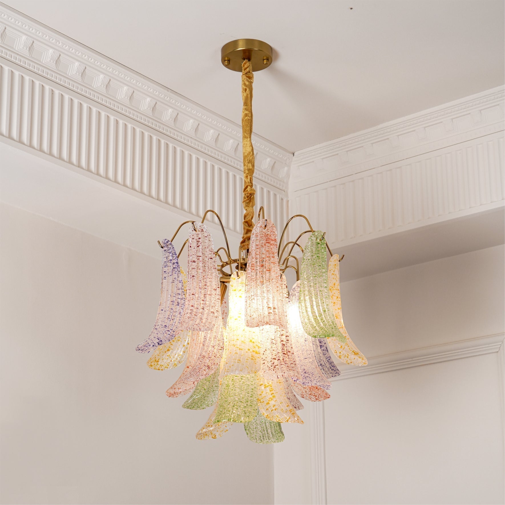 Alnoreth Individual Creativity Metal Glass Chandelier - Lamp Copper