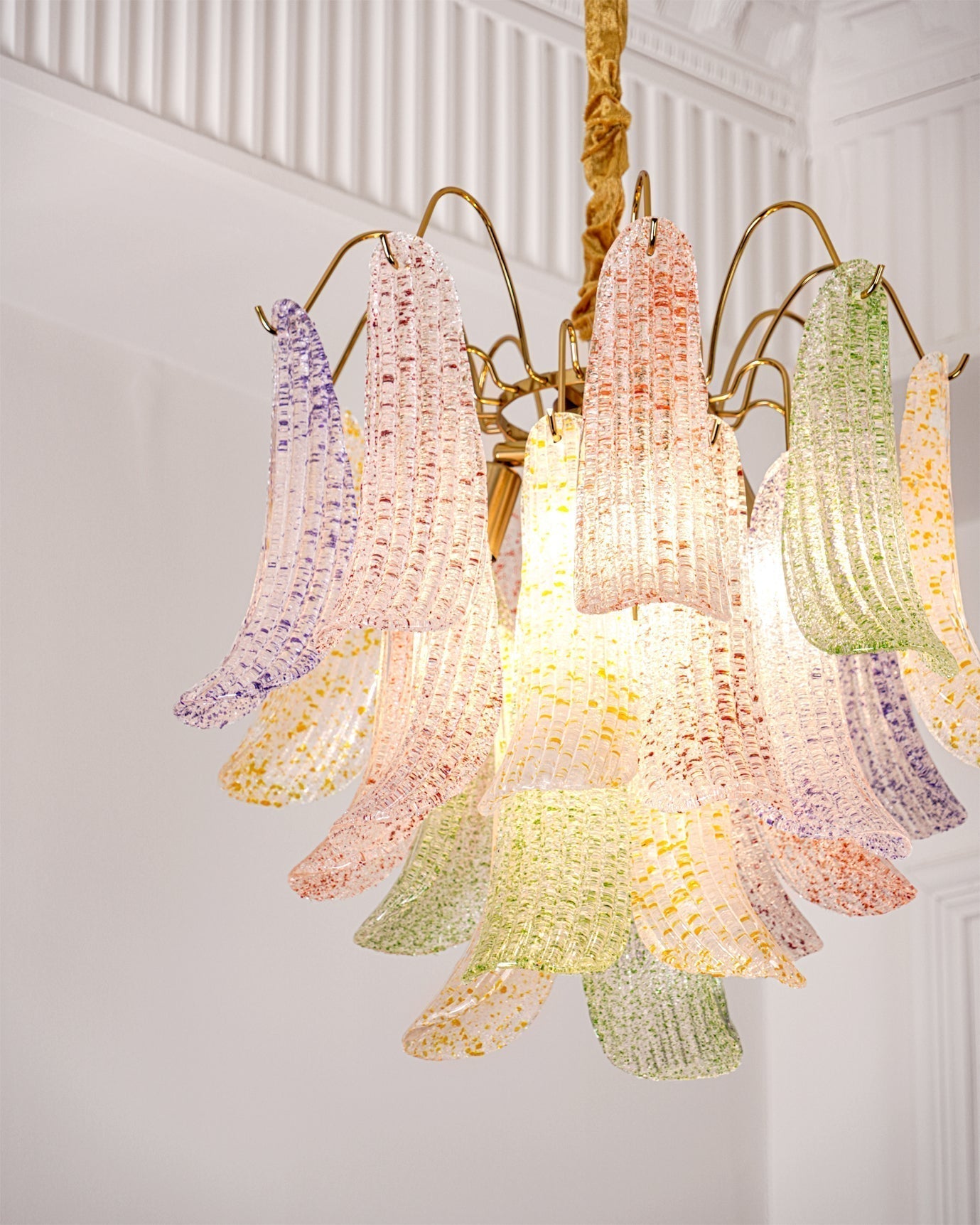 Alnoreth Individual Creativity Metal Glass Chandelier - Lamp Copper