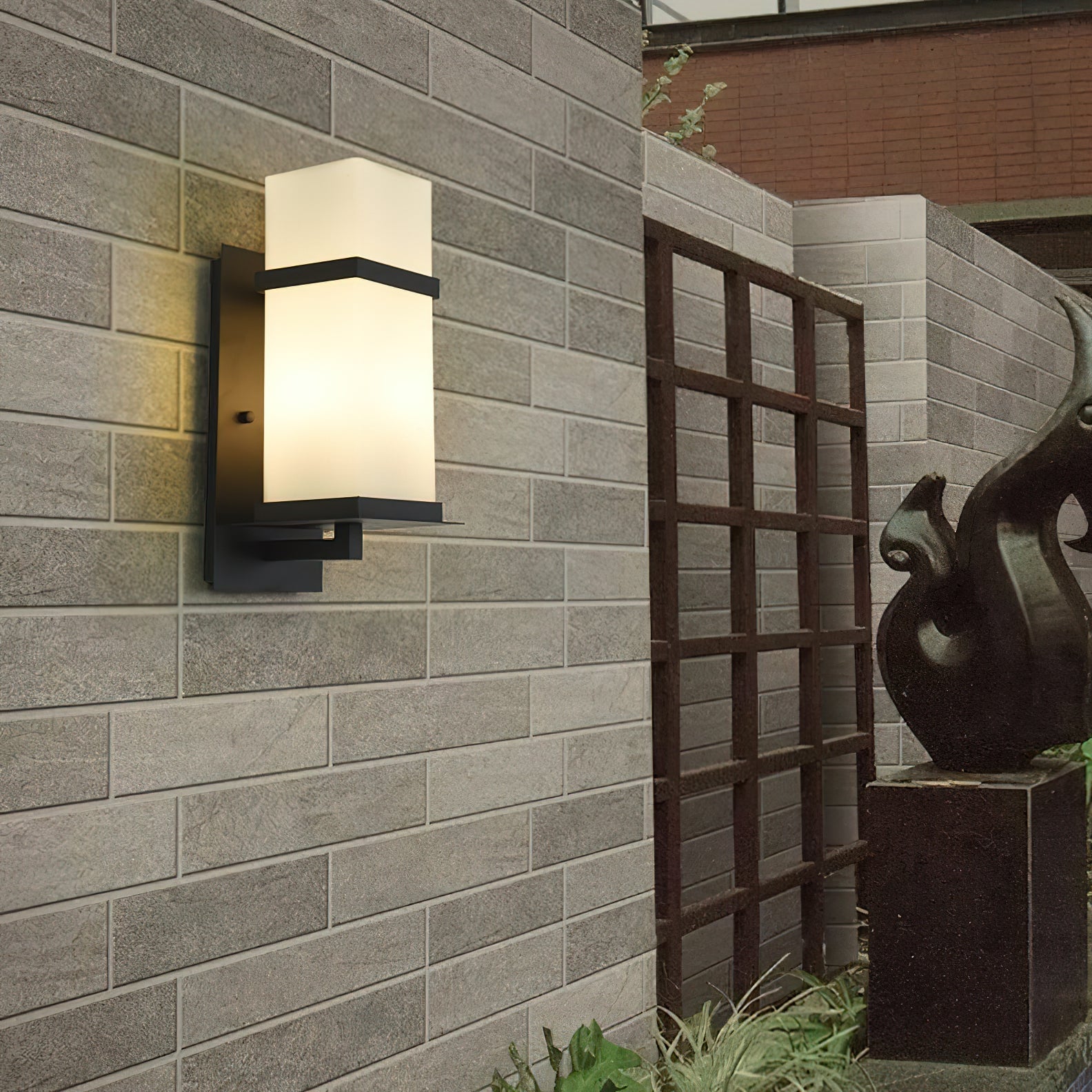 Ishaaris Applique Murale Métal Verre Extérieure Moderne - Neutralighting