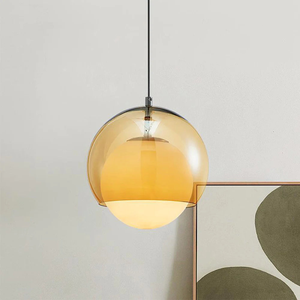 Valentina Minimaliste LED Suspension Métal/Verre Chambre À Coucher - Neutralighting