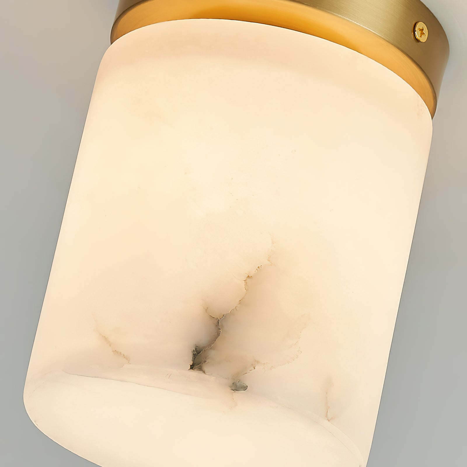 Cedoria Modern Minimalist Alabaster Ceiling Light - Lamp Copper