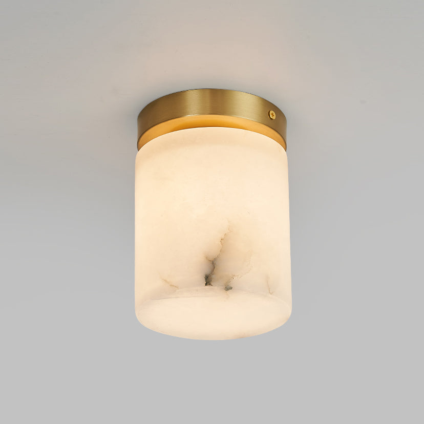 Cedoria Modern Minimalist Alabaster Ceiling Light - Lamp Copper