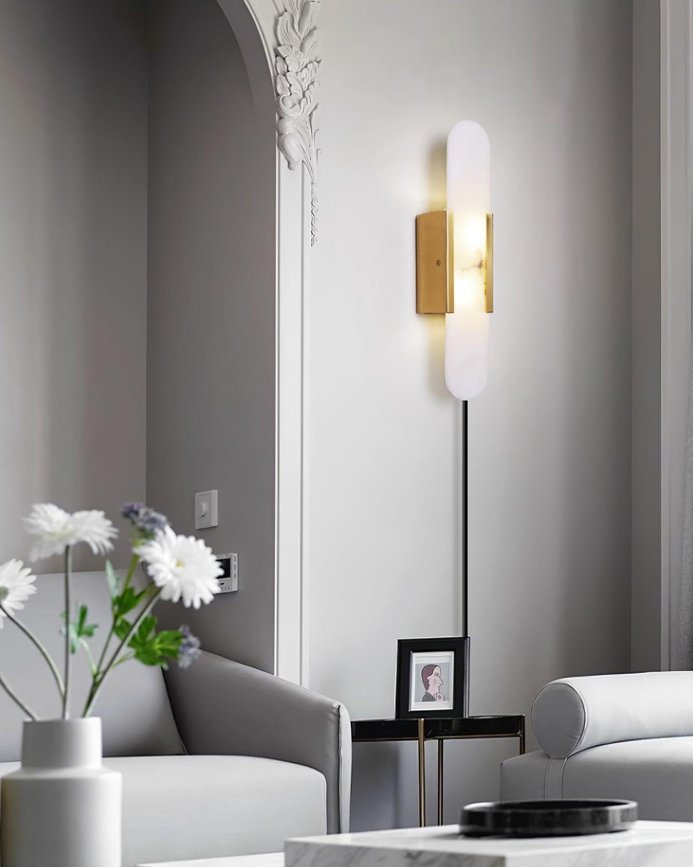 Corvina Oblong Alabaster Wall Light - Neutralighting