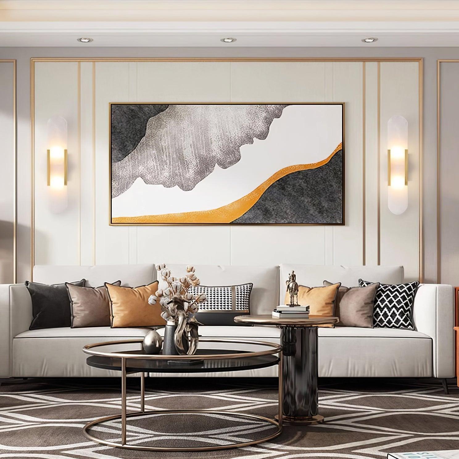 Corvina Oblong Alabaster Wall Light - Neutralighting