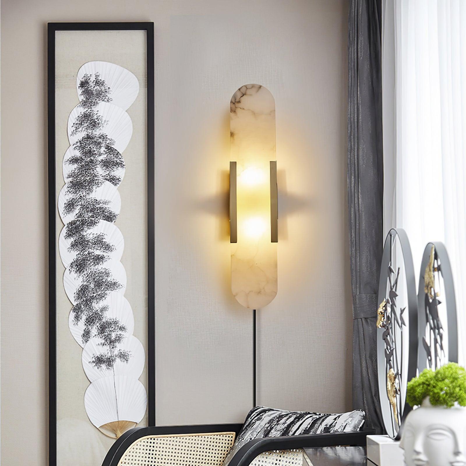 Corvina Oblong Alabaster Wall Light - Neutralighting