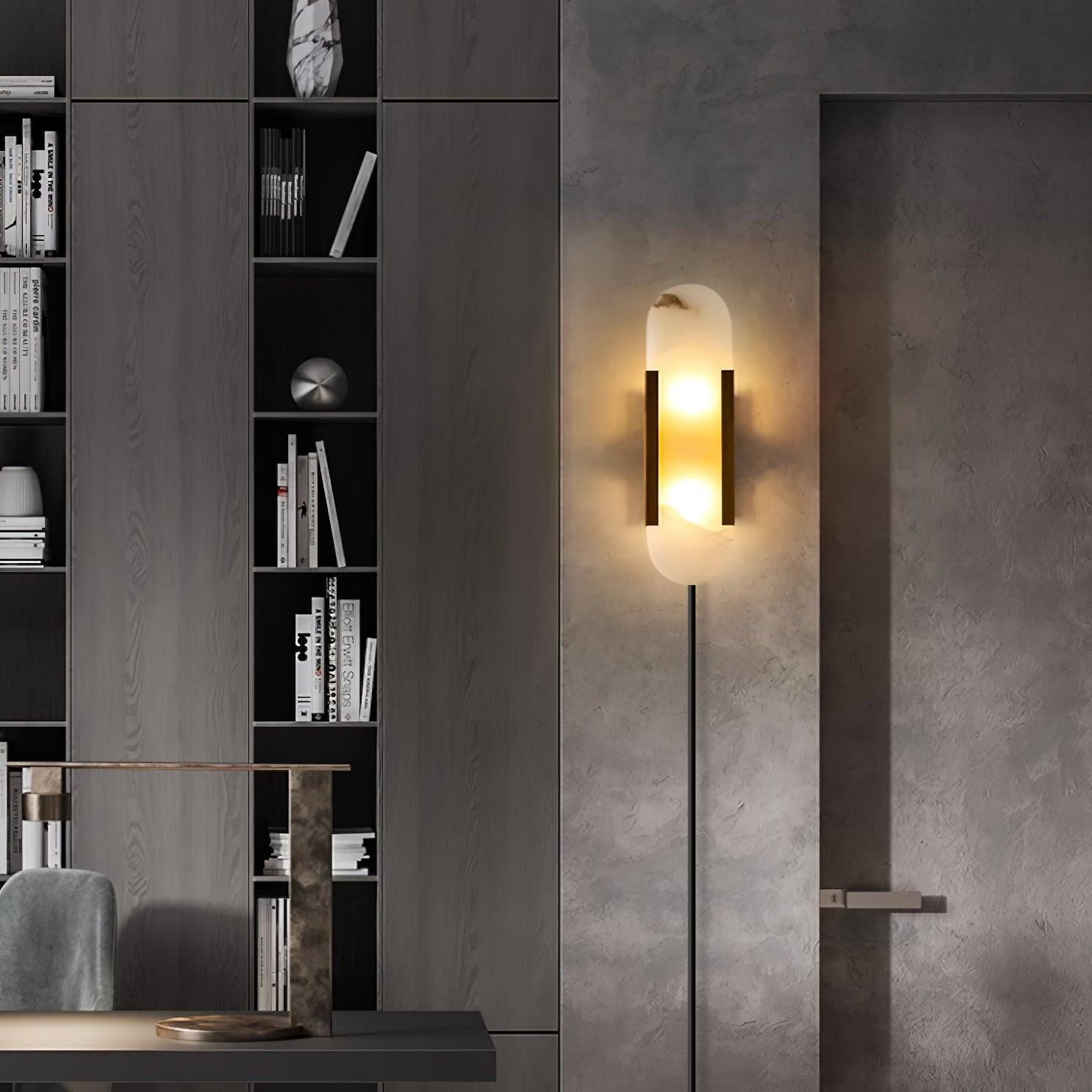 Corvina Oblong Alabaster Wall Light - Neutralighting