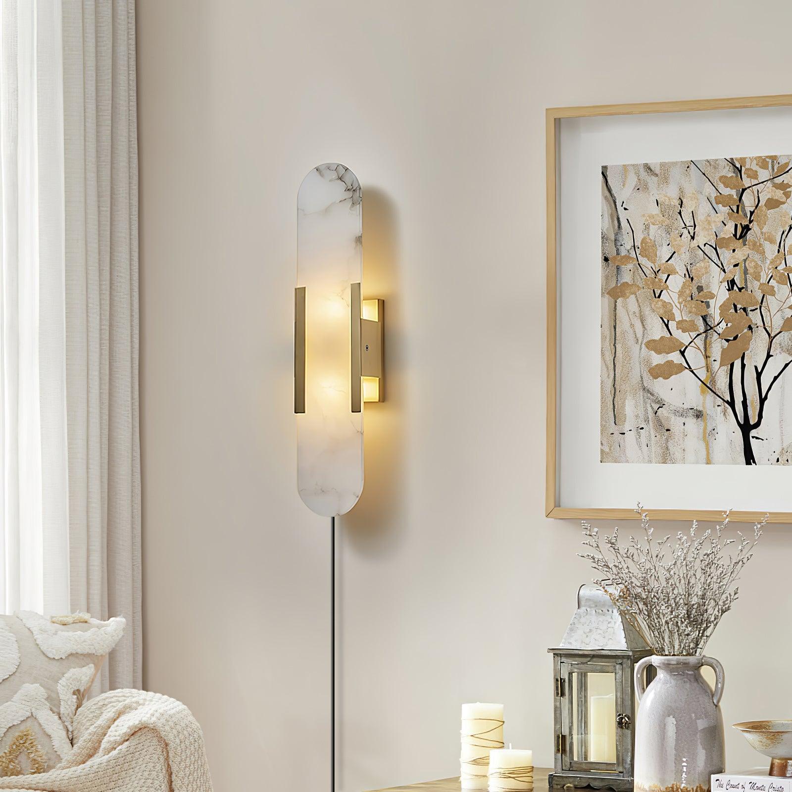 Corvina Oblong Alabaster Wall Light - Neutralighting
