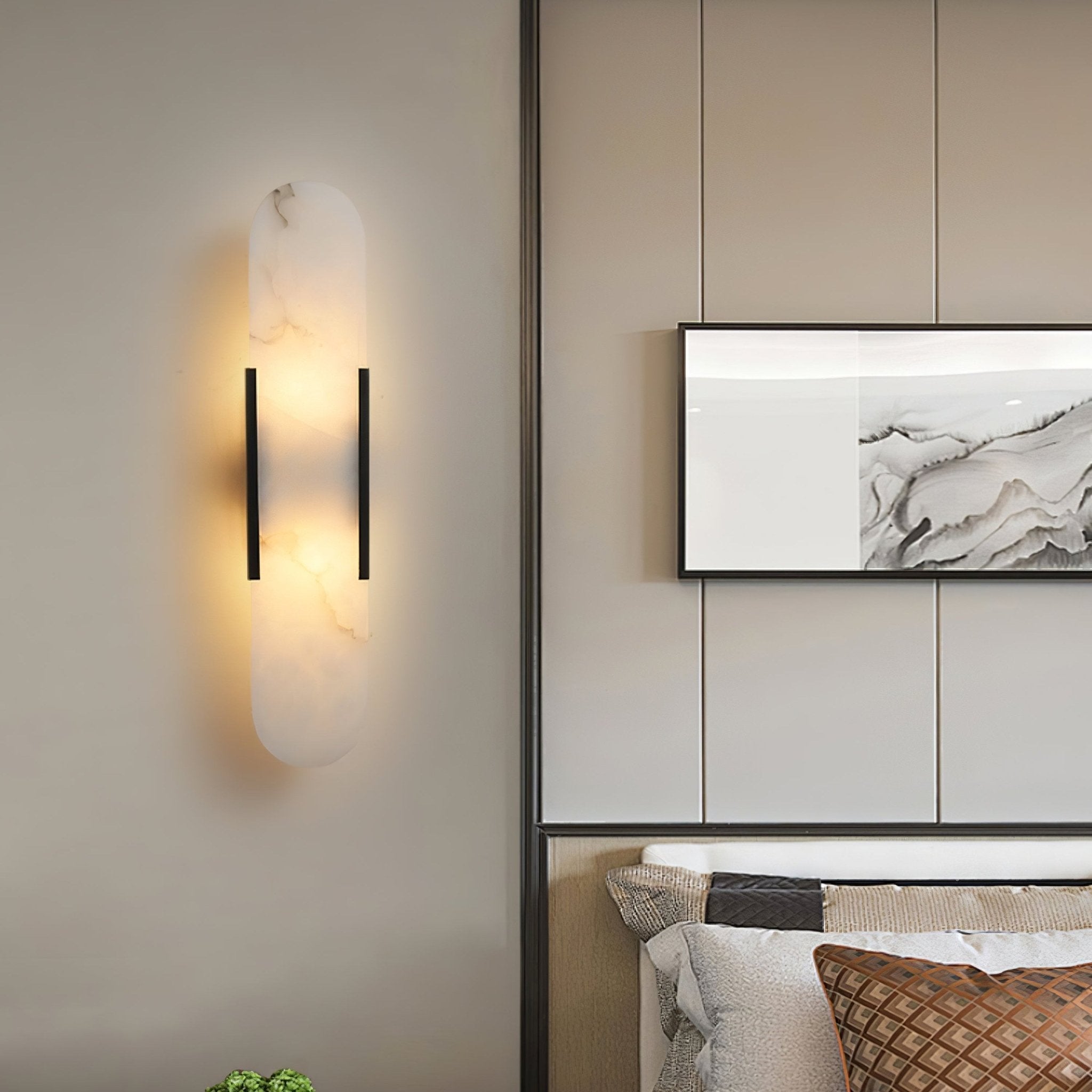 Corvina Oblong Alabaster Wall Light - Neutralighting