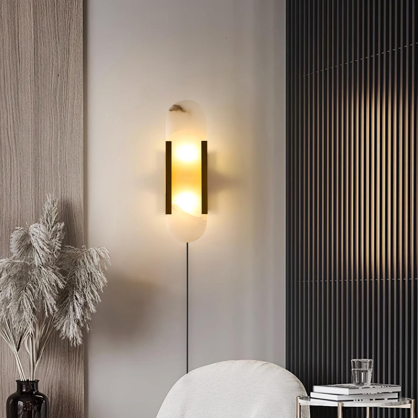 Corvina Oblong Alabaster Wall Light - Neutralighting