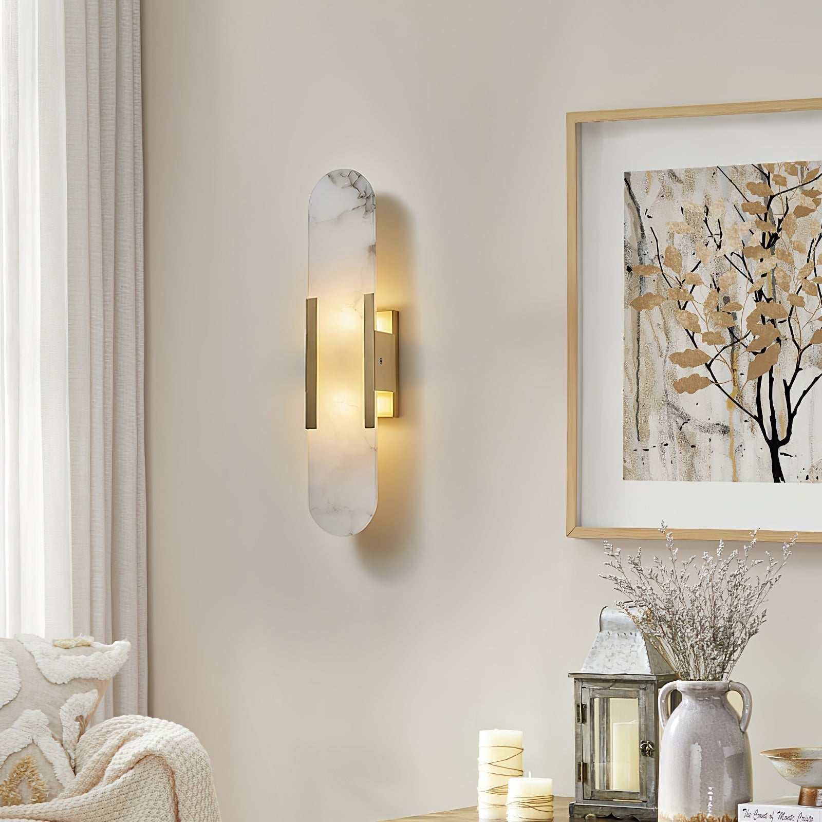 Veo Applique Murale en Albâtre de Luxe