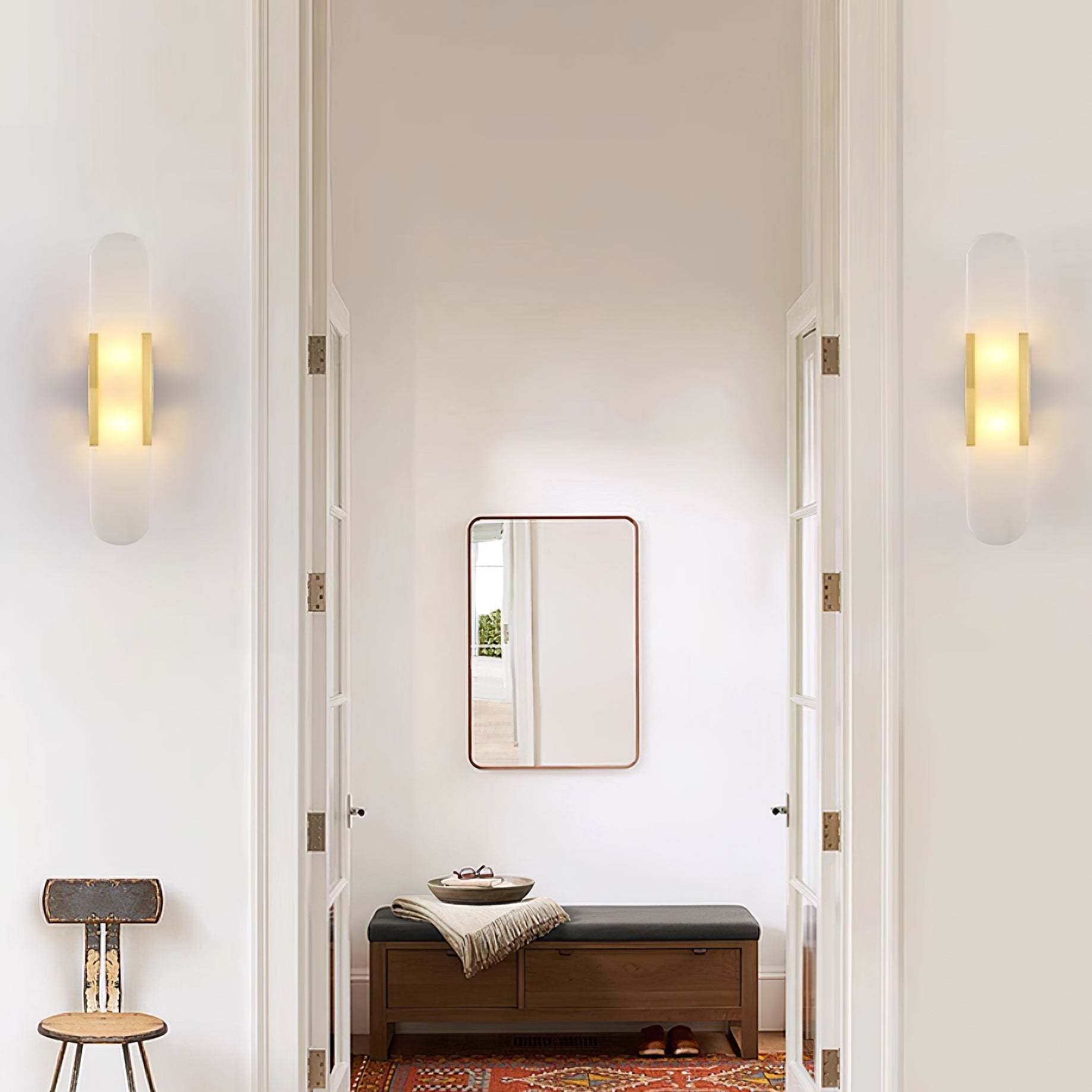 Veo Applique Murale en Albâtre de Luxe