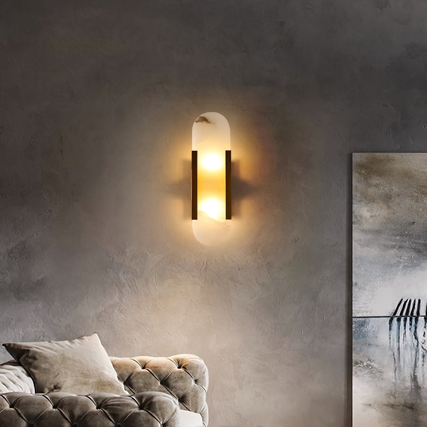 Veo Applique Murale en Albâtre de Luxe