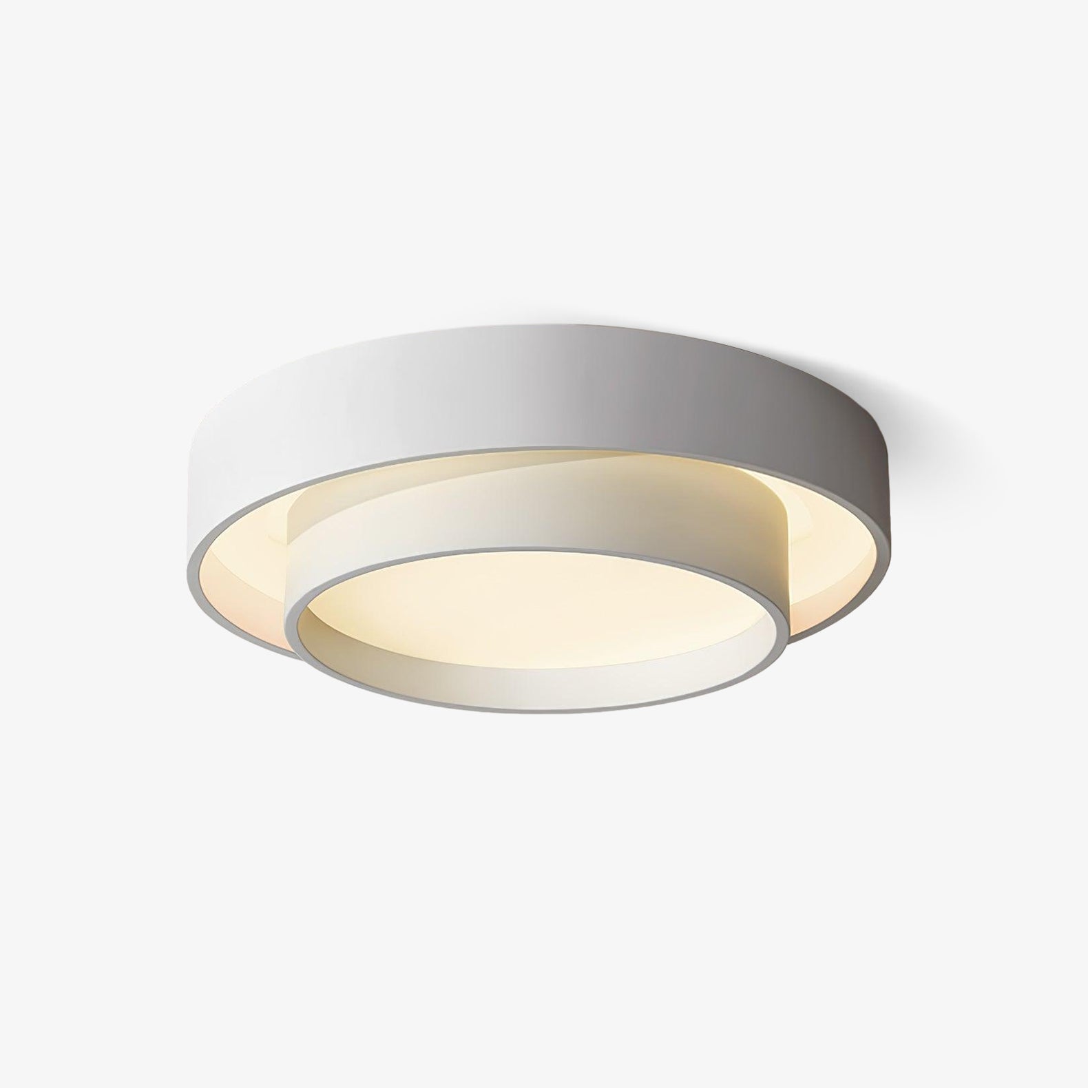 Orina Plafonnier design cylindrique à double anneau