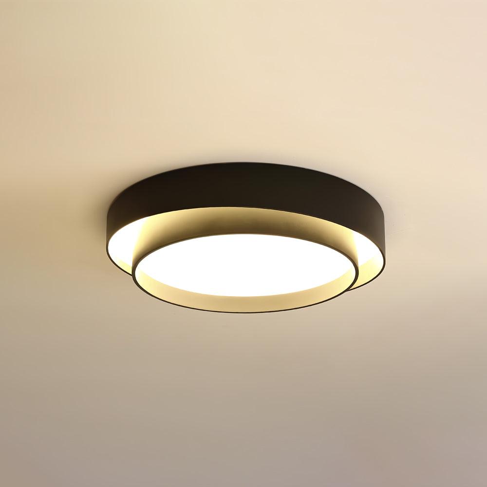 Orina Plafonnier design cylindrique à double anneau