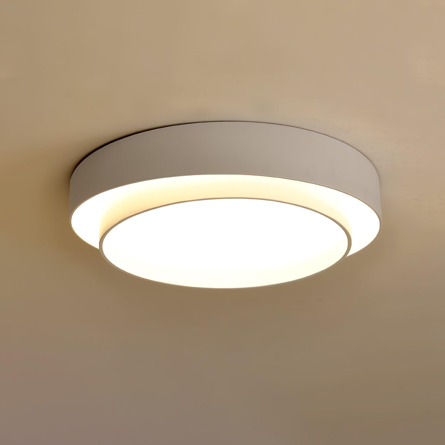 Orina Plafonnier design cylindrique à double anneau