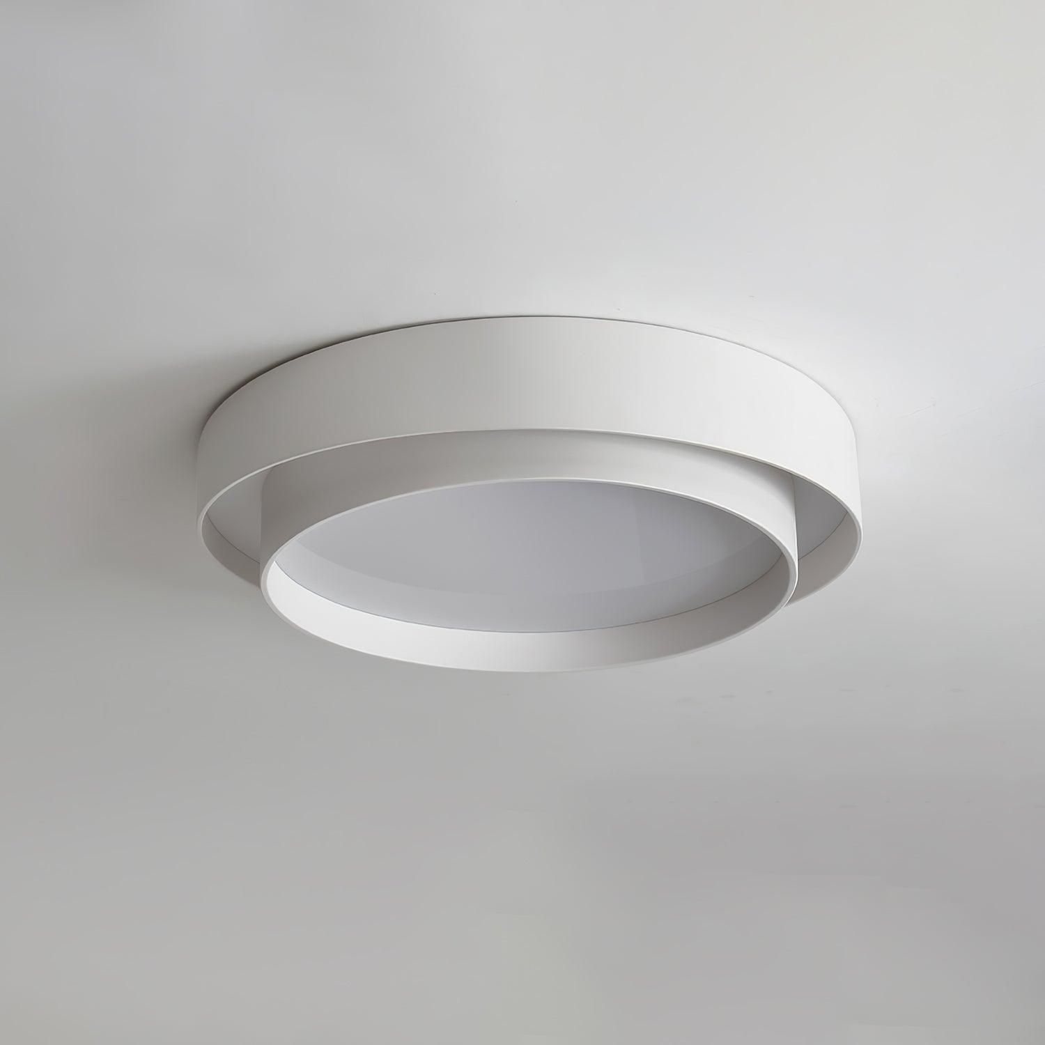 Orina Plafonnier design cylindrique à double anneau