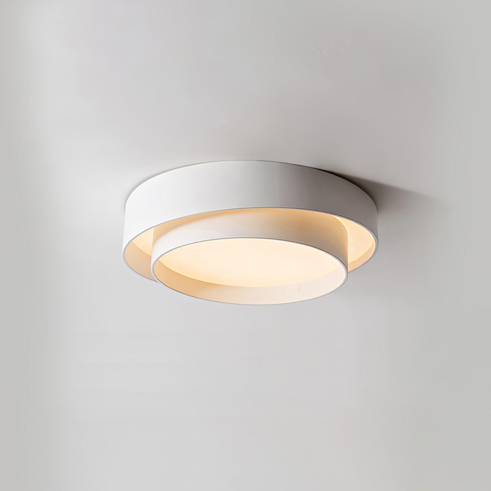 Orina Plafonnier design cylindrique à double anneau