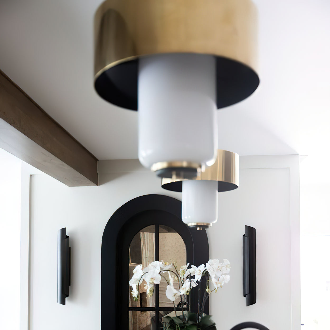 Vavinisra Modern Minimalist Metal Glass Pendant Lamp - Lamp Copper