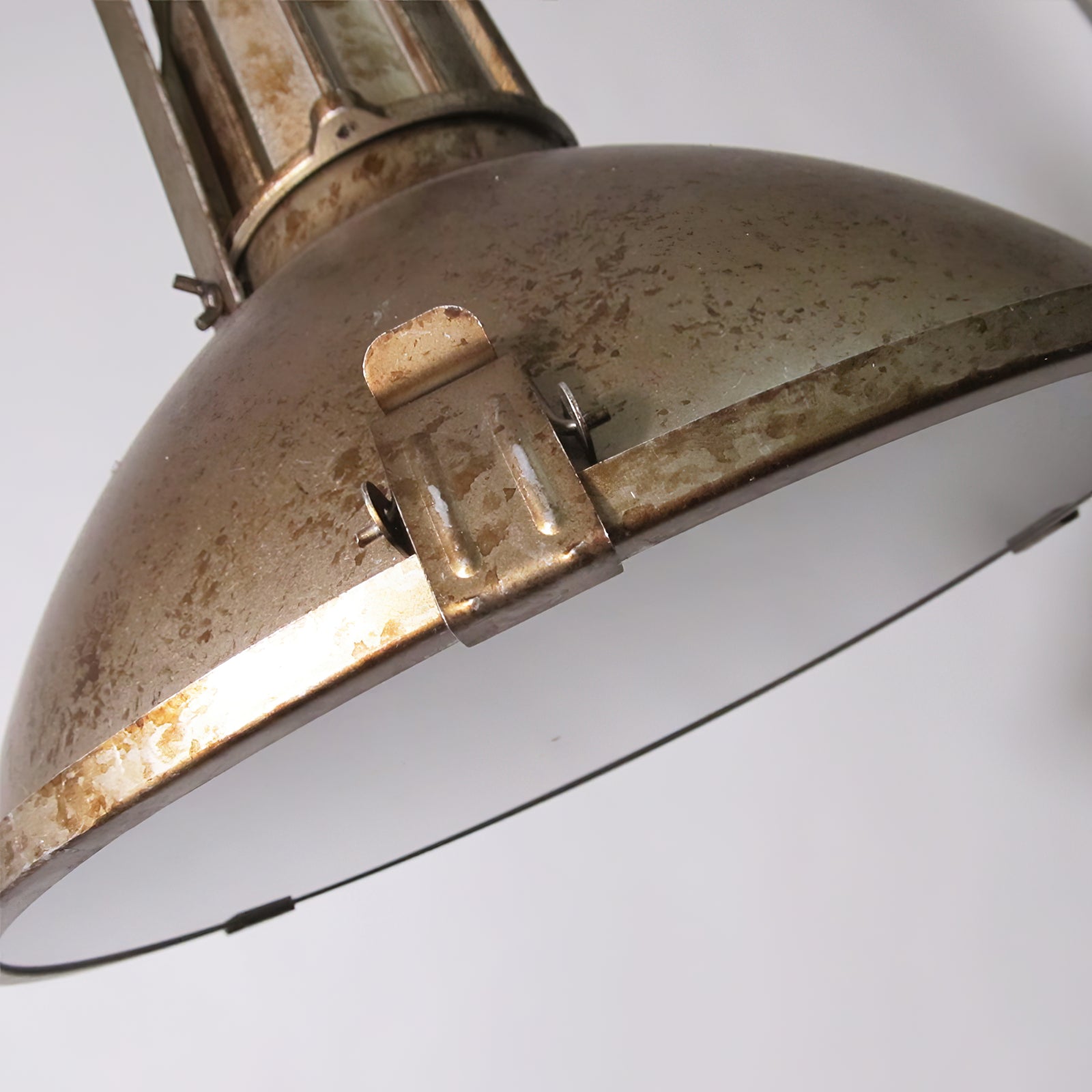 Coshae Vintage Industrial Metal Glass Pendant Light - Lamp Copper