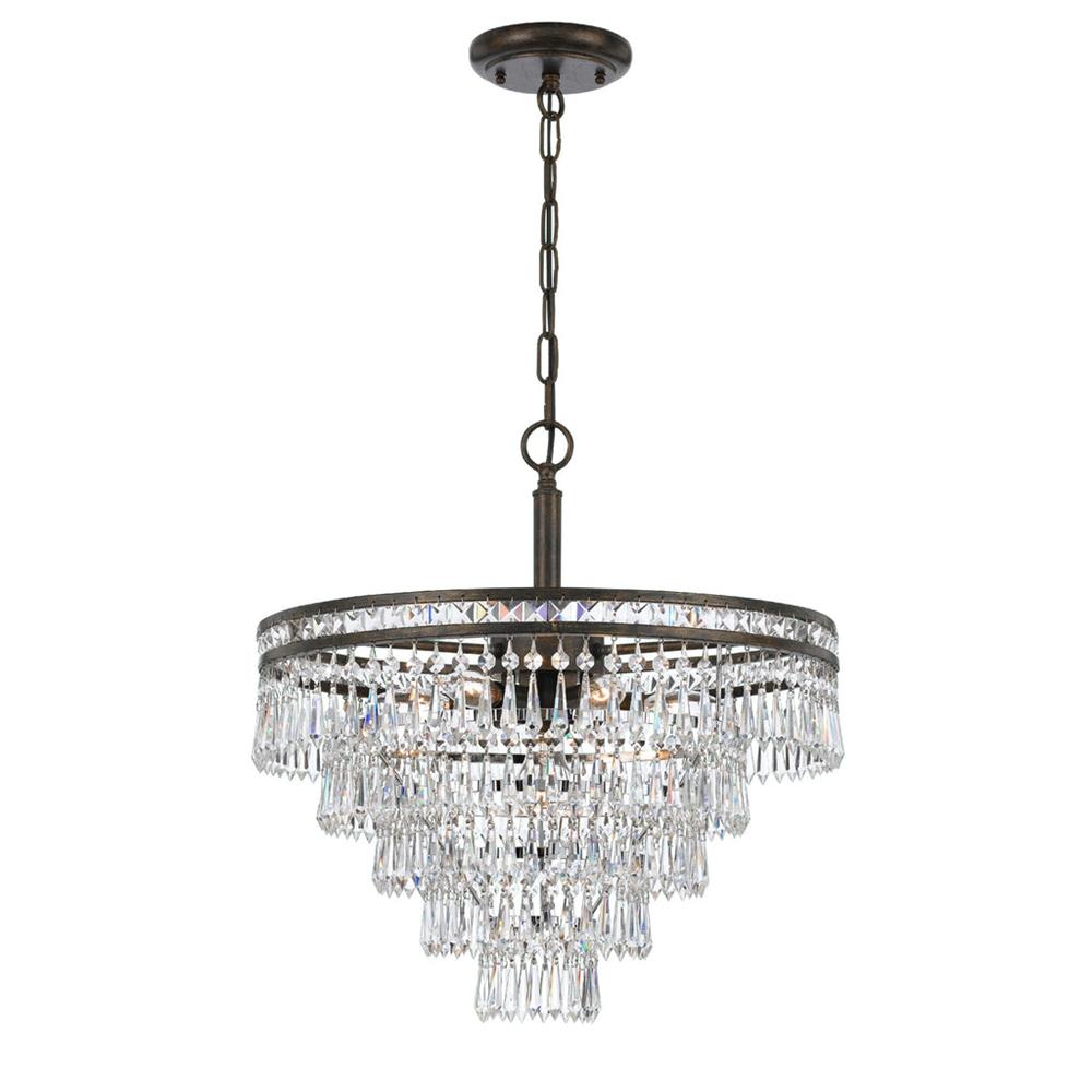 Eurvaryra Postmodern Luxury Metal Crystal Chandelier - Lamp Copper