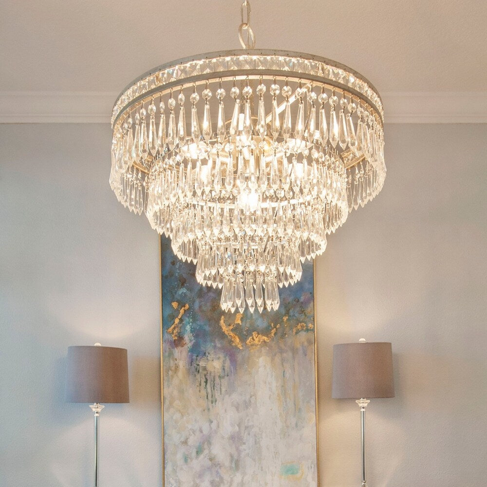 Eurvaryra Postmodern Luxury Metal Crystal Chandelier - Lamp Copper