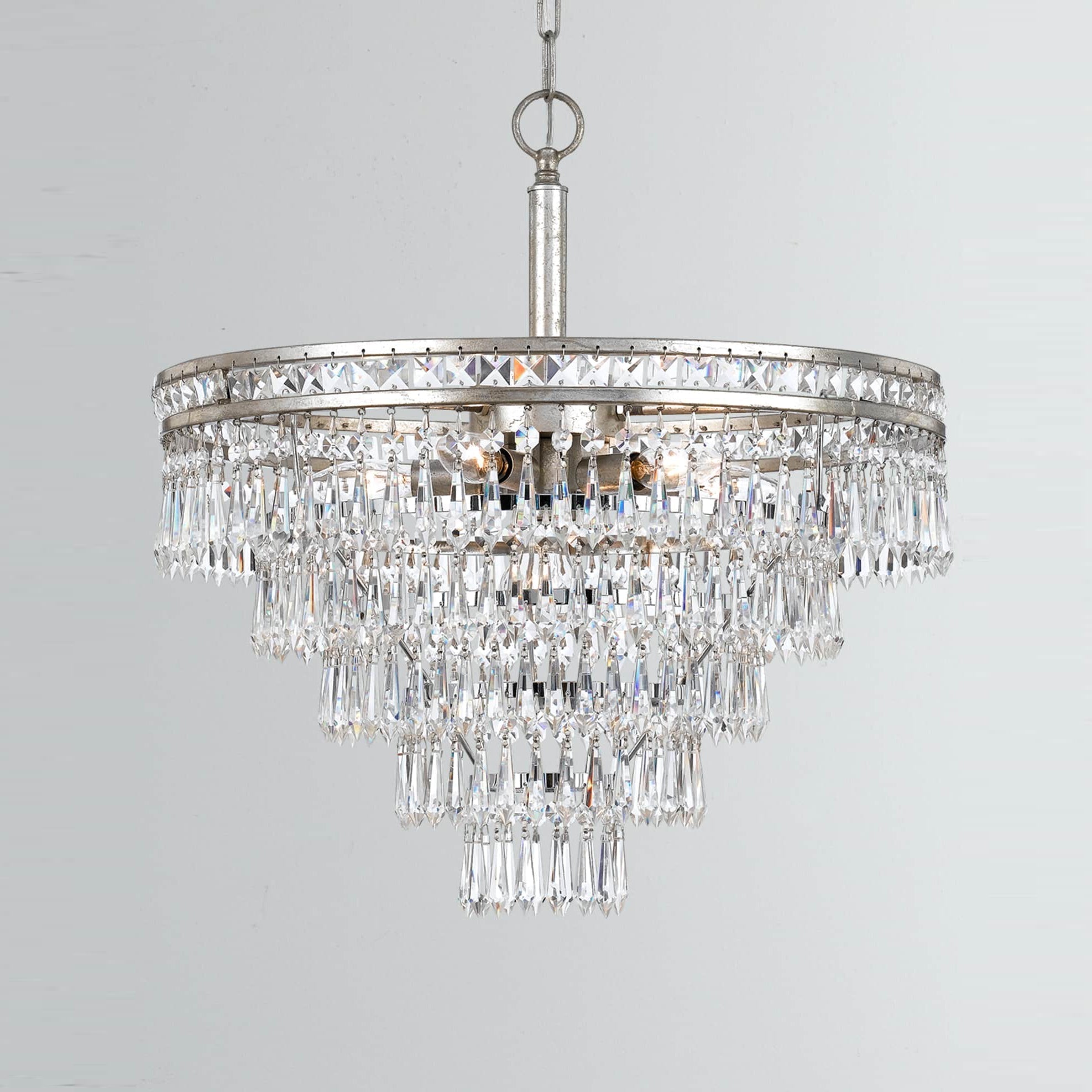 Eurvaryra Postmodern Luxury Metal Crystal Chandelier - Lamp Copper