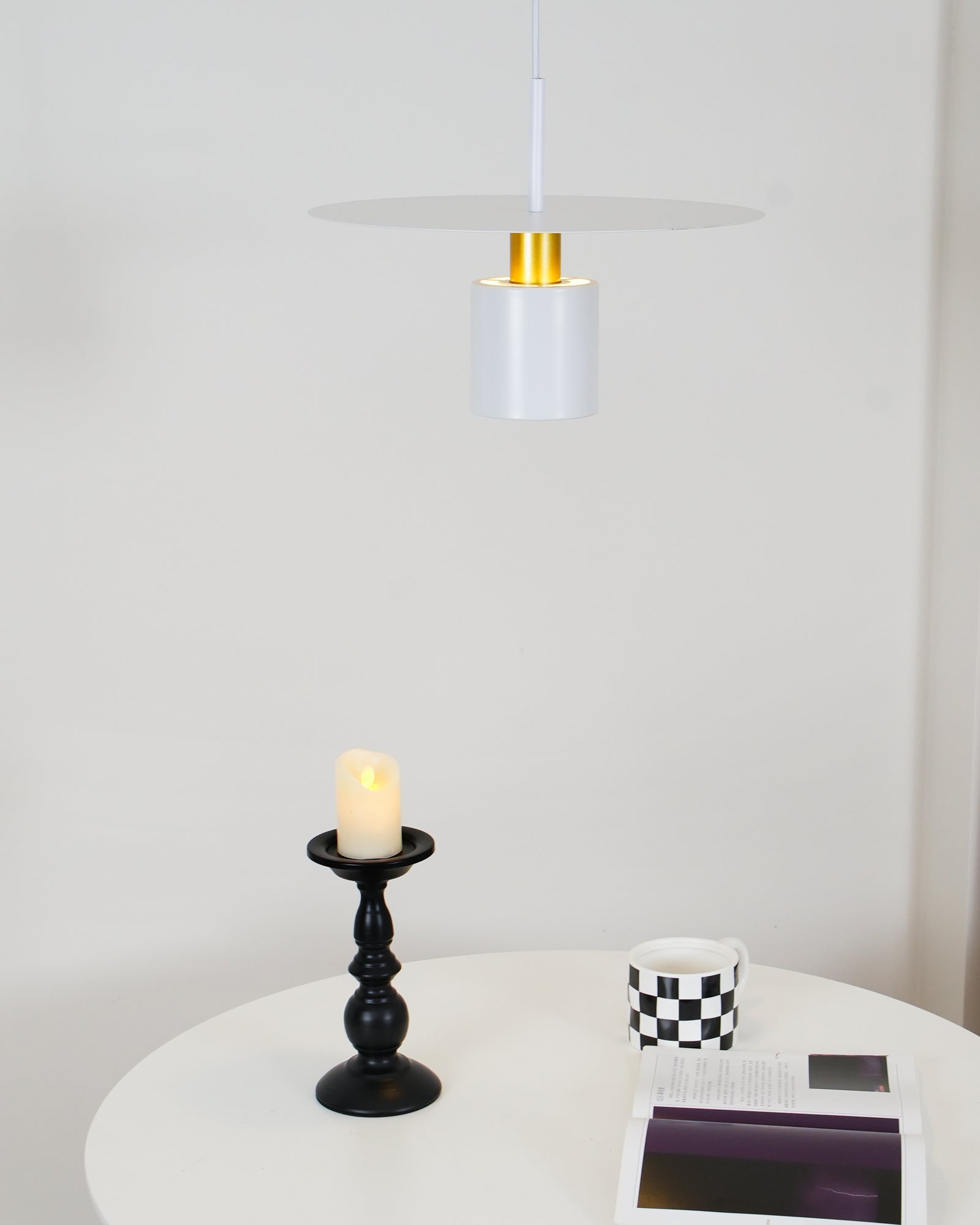 Solara Lampe suspendue cylindrique à disque industriel - Neutralighting