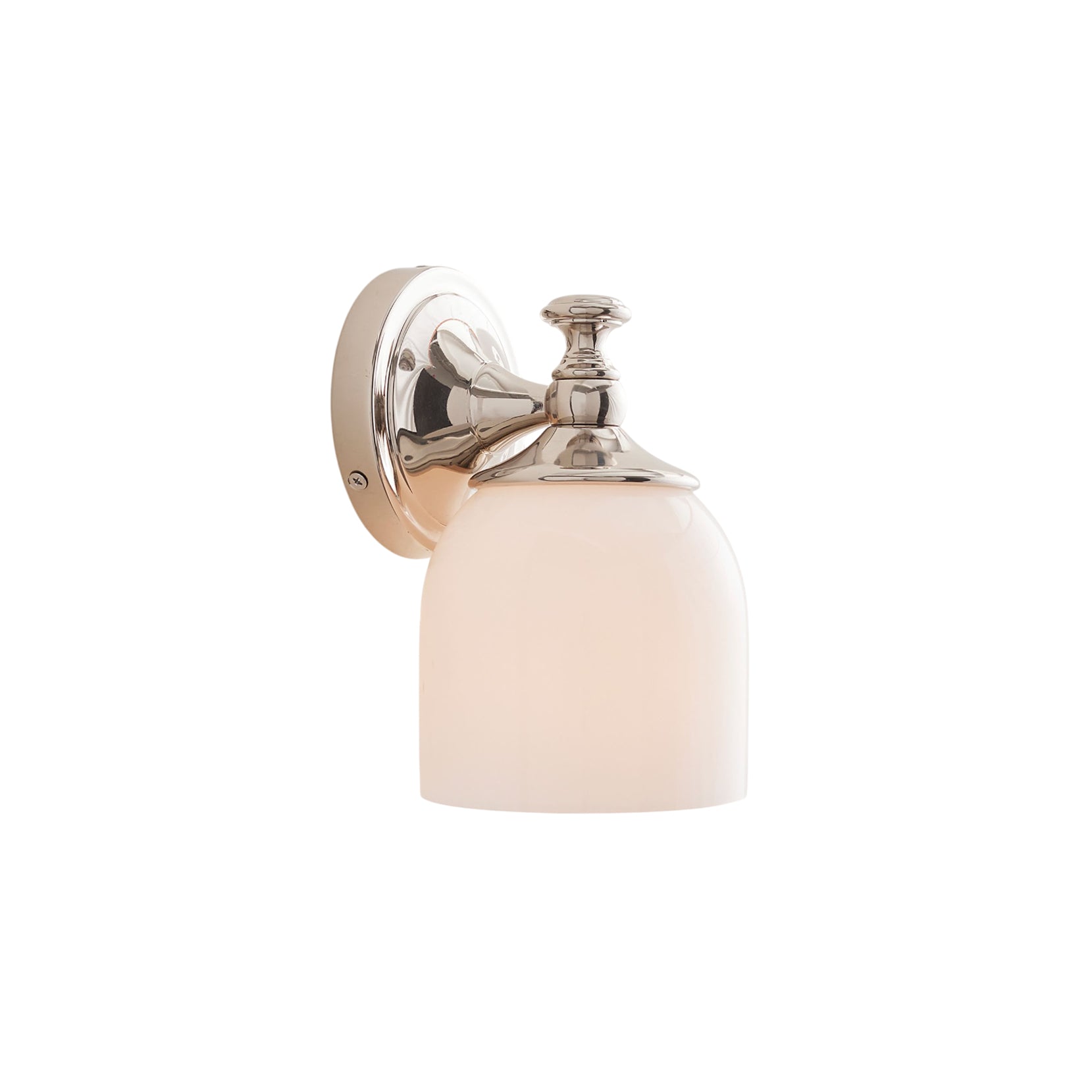 Lumen Sconce Mural Moderne Minimaliste à Bras Courts en Chrome Métal Verre - Neutralighting