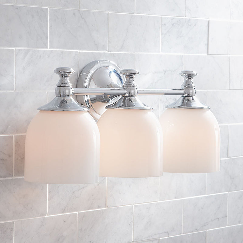 Lumen Sconce Mural Moderne Minimaliste à Bras Courts en Chrome Métal Verre - Neutralighting
