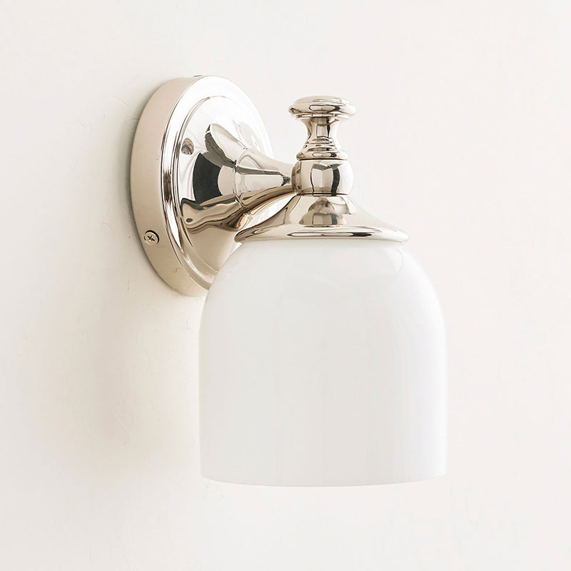 Lumen Sconce Mural Moderne Minimaliste à Bras Courts en Chrome Métal Verre - Neutralighting