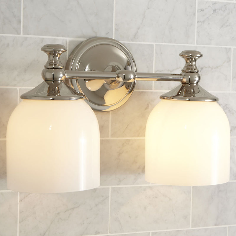Lumen Sconce Mural Moderne Minimaliste à Bras Courts en Chrome Métal Verre - Neutralighting