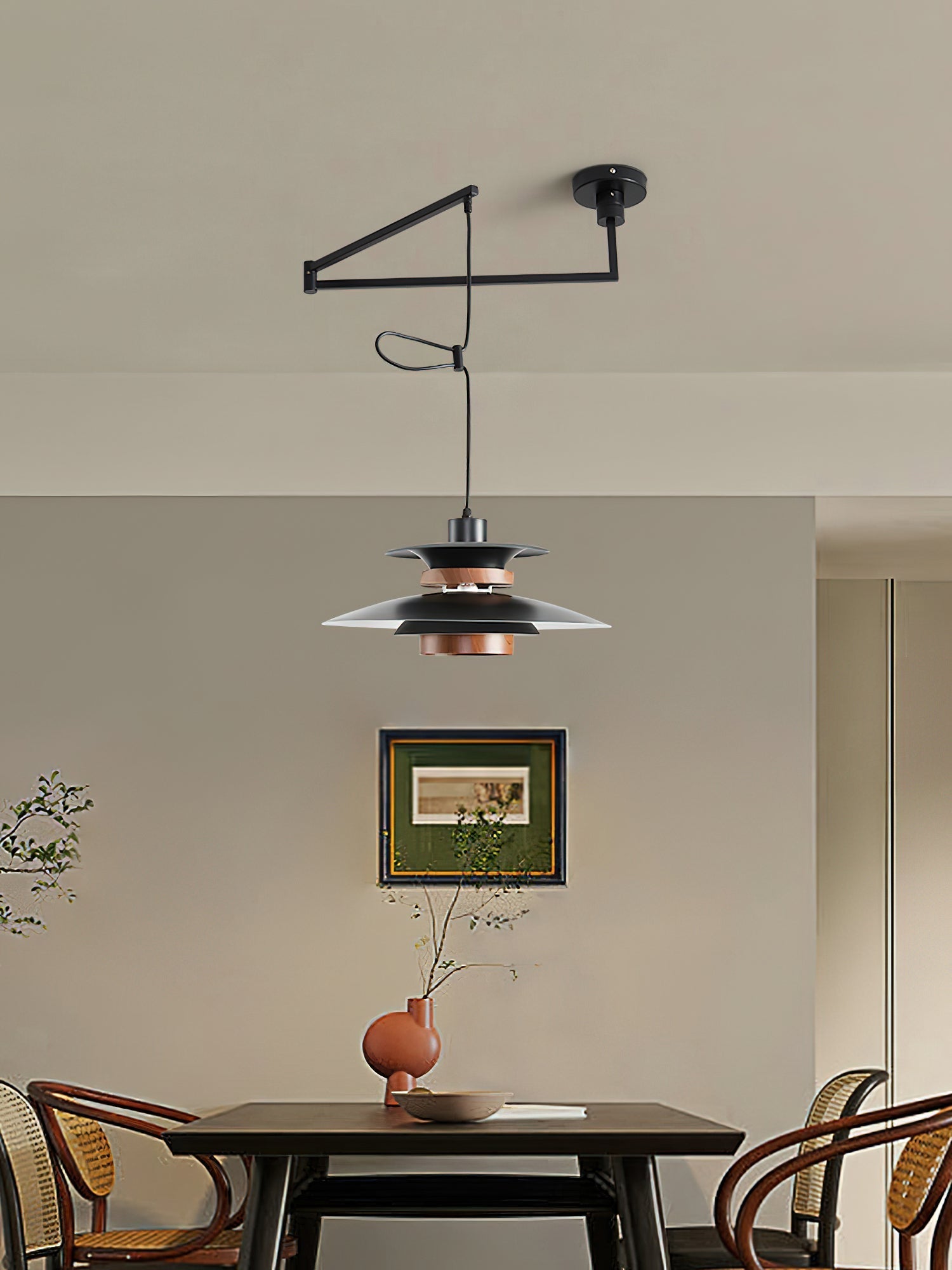Mercero Swing Arm Pendant Lamp - Blowlighting