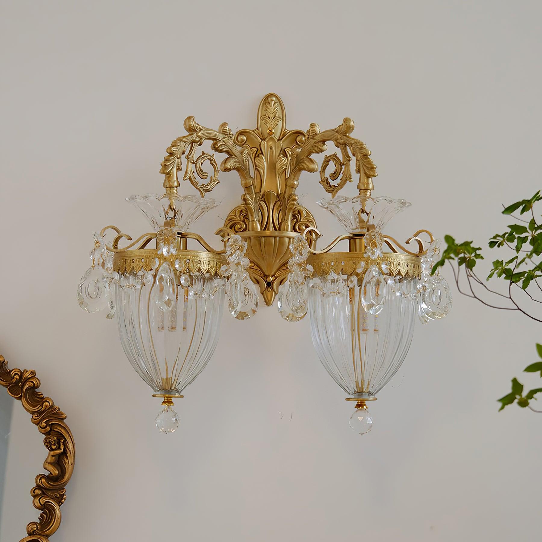 Elosia Lustra Applique Murale Double Dorée Élégante - Neutralighting