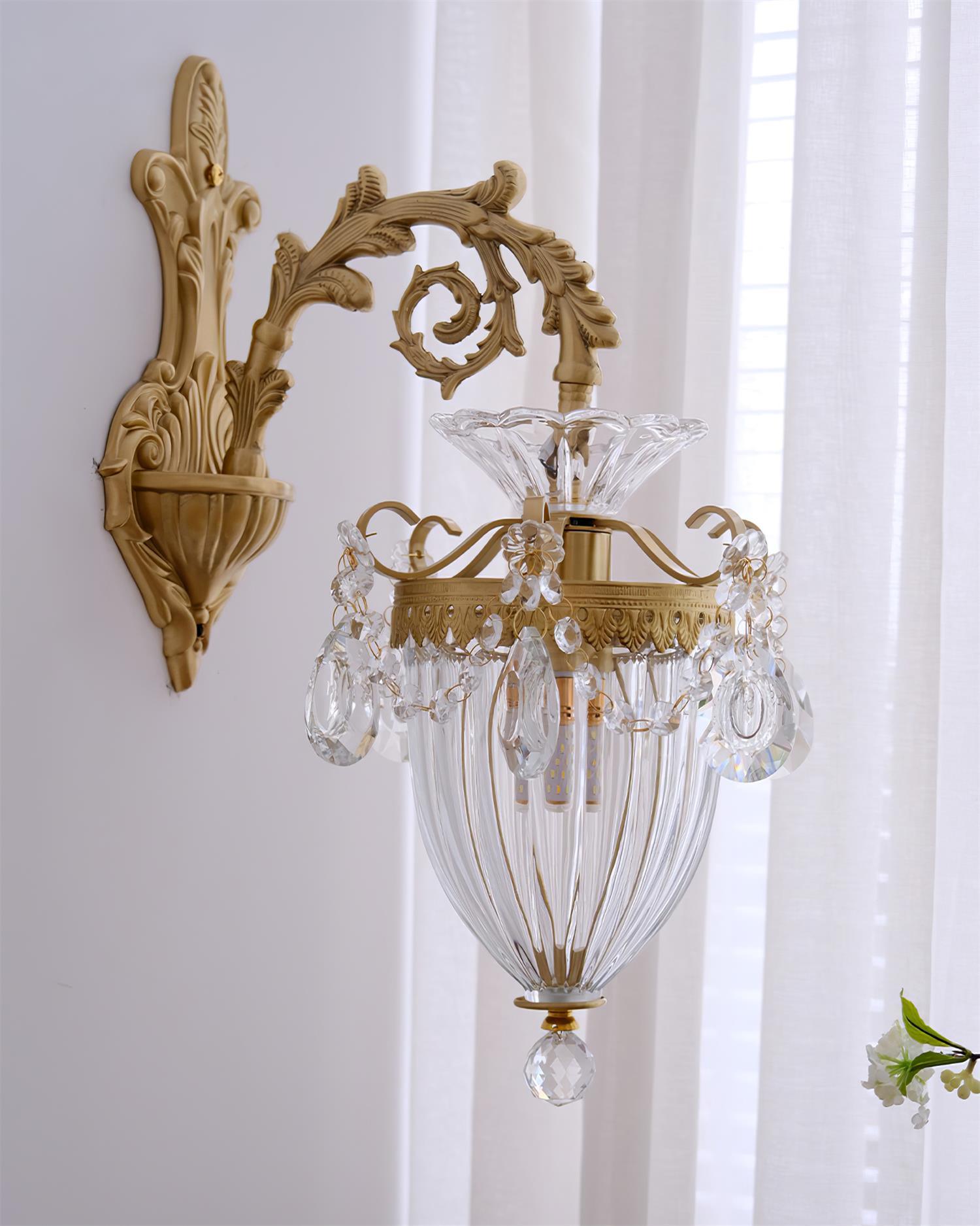 Elosia Lustra Applique Murale Double Dorée Élégante - Neutralighting