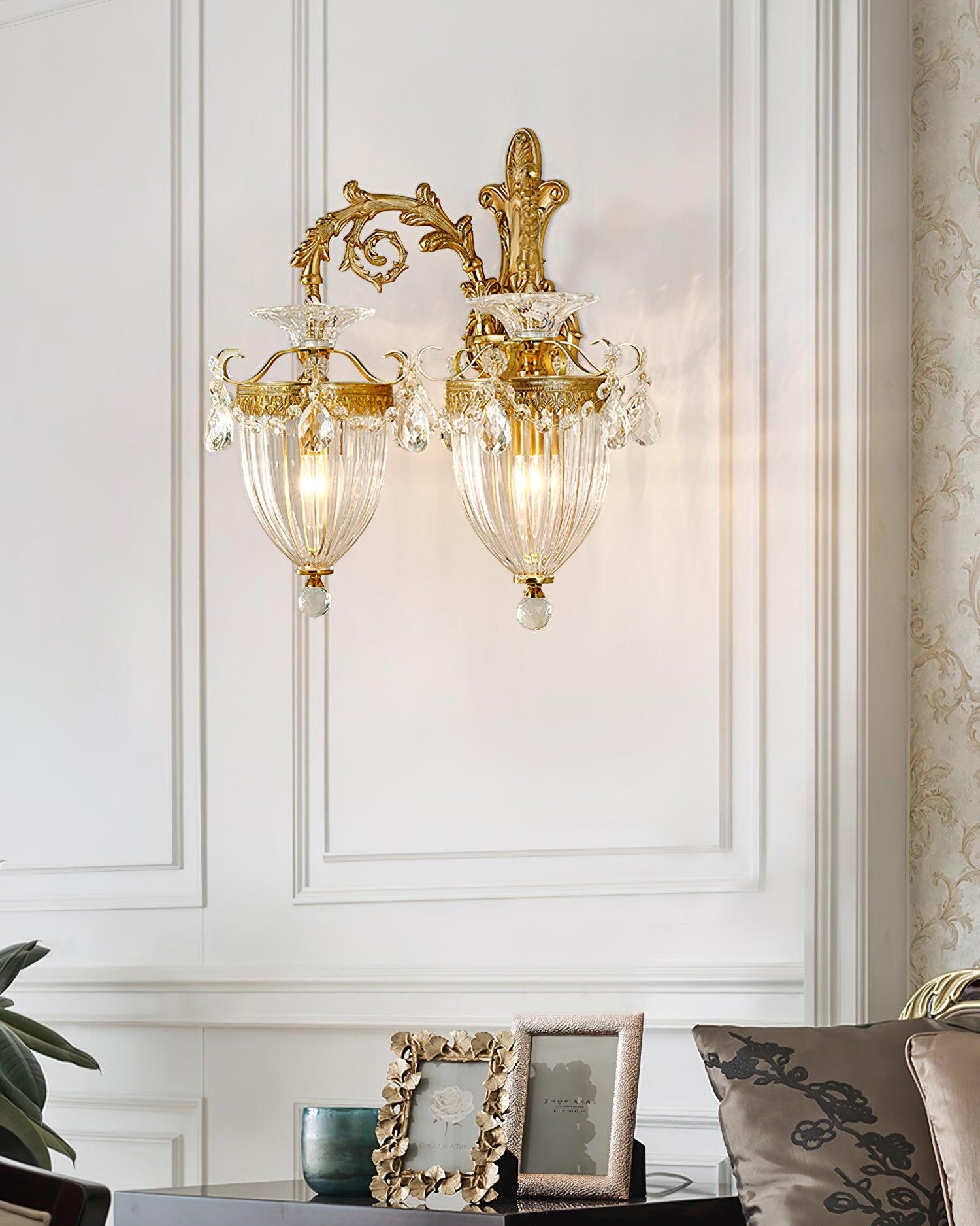 Elosia Lustra Applique Murale Double Dorée Élégante - Neutralighting