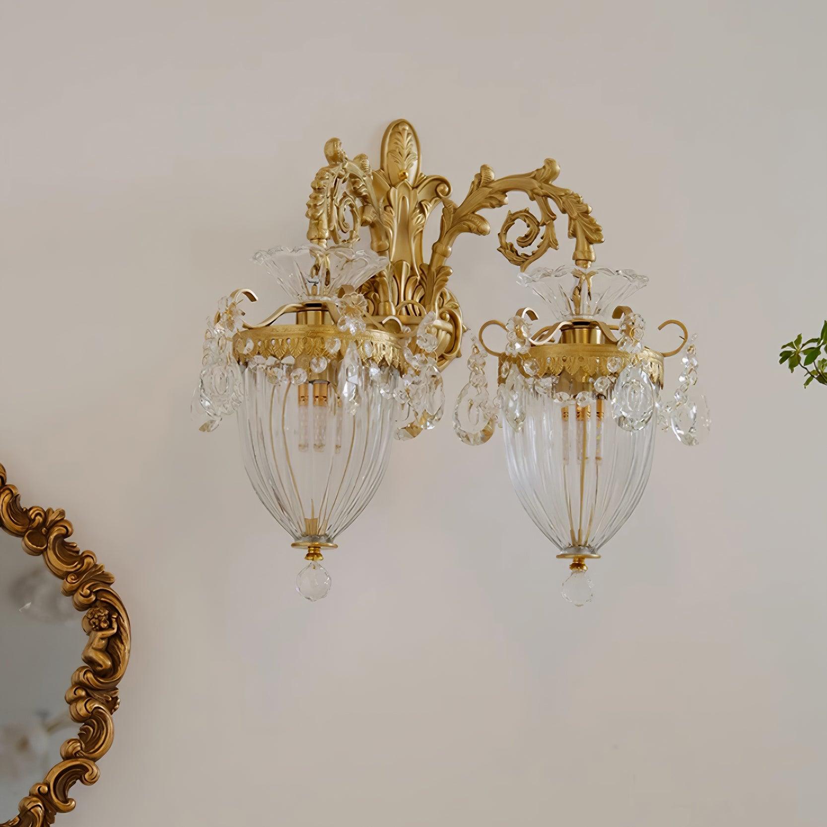 Elosia Lustra Applique Murale Double Dorée Élégante - Neutralighting