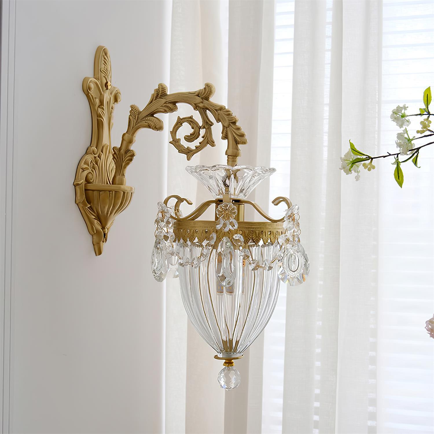 Elosia Lustra Applique Murale Double Dorée Élégante - Neutralighting