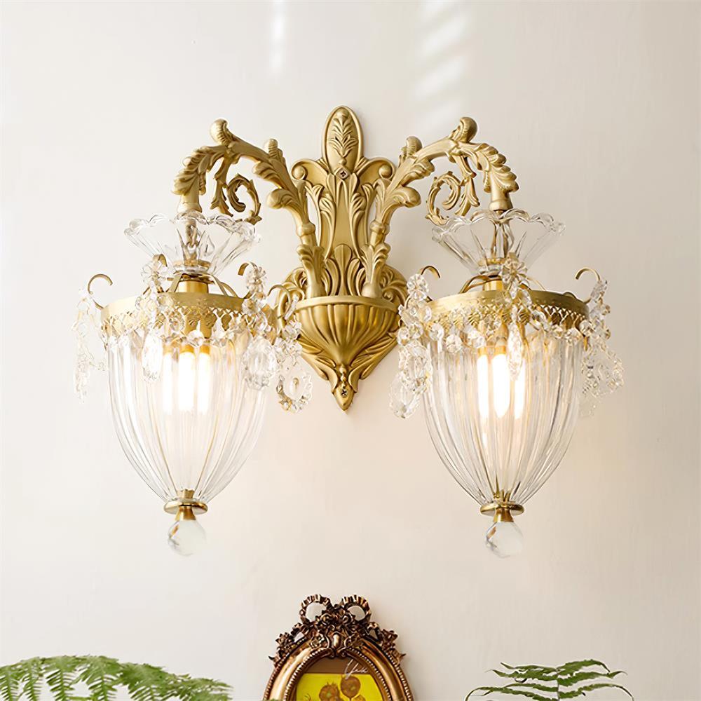 Elosia Lustra Applique Murale Double Dorée Élégante - Neutralighting